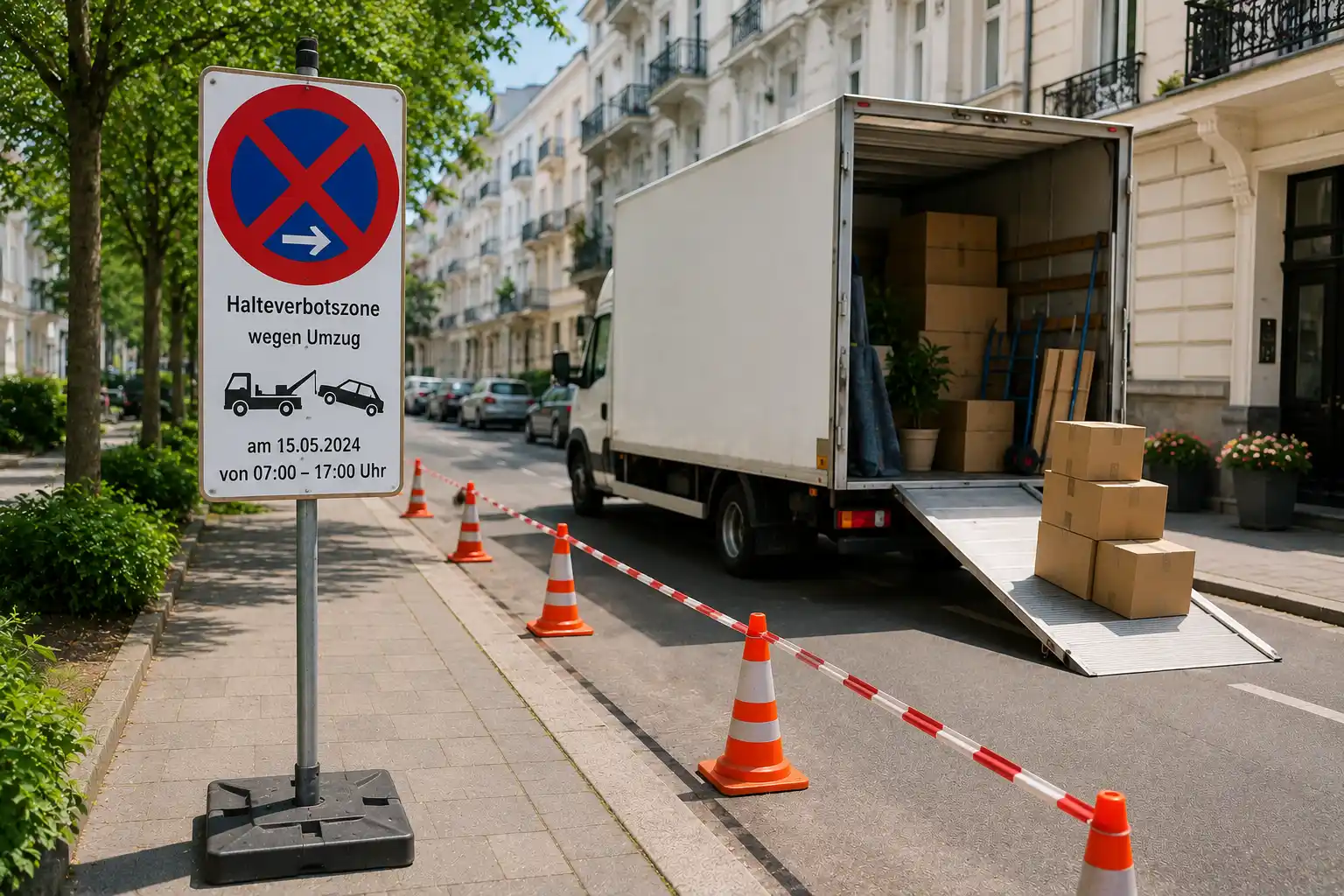 Errichtung einer Halteverbotszone